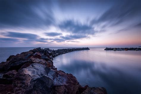 Wallpaper Sunlight Landscape Sunset Sea Lake Rock Nature Shore