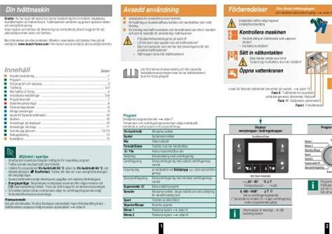 Din tvÃttmaskin Avsedd anvÃndning