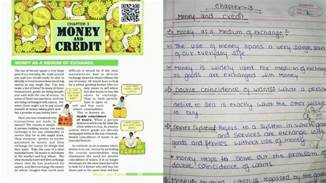 Ncert Notes Class Economics Chapter Money And Credit New Updated