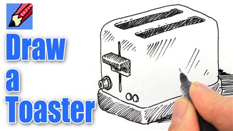 How To Draw A Toaster Real Easy Youtube