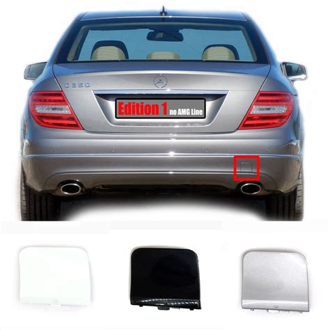 Trimla Edition 1 Rear Tow Cover For Mercedes Benz C Class W204 AMG Line