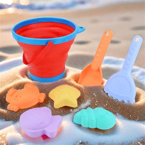 Ensemble de jouets de seau de plage pliable pelle à sable et jouets de