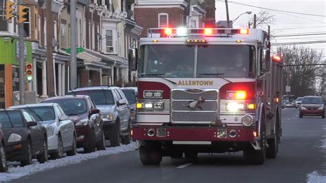 Allentown Engine 4 Responding Lights And Siren YouTube