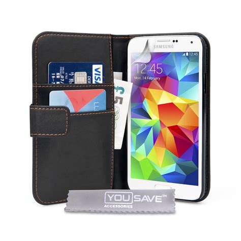 Caseflex Samsung Galaxy S5 Wallet Case Black Mobile