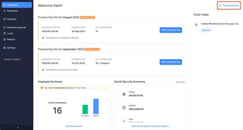 Dashboard Zoho Payroll Uae Help Help