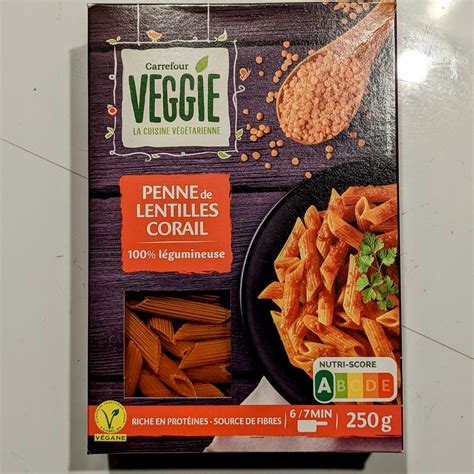 Carrefour Penne Rigate Lentilles Corail Red Lentils Reviews Abillion