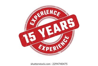 Years Experience Rubber Stamp Stock Vector Royalty Free