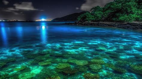 Premium AI Image | bioluminescent bay puerto rico