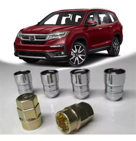 Set 4 Birlos Seguridad Honda Pilot 2022 2023 2024 2 Llaves Cuotas Sin