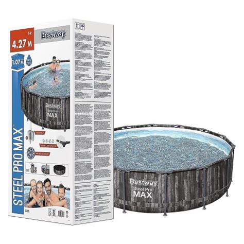 Steel Pro Max Round Frame Pool Set With Filter Pump Look X Cm On