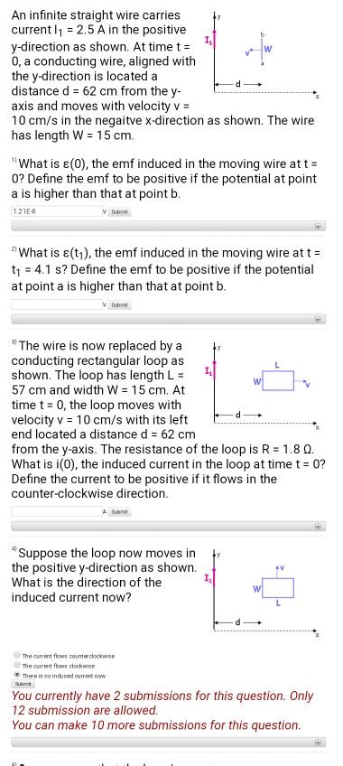 Solved An Infinite Straight Wire Carries Current A Chegg