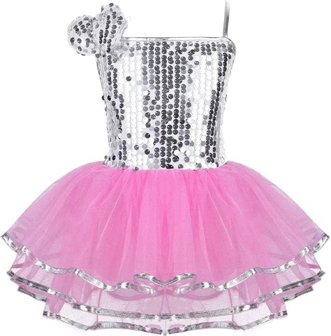 Tiaobug Enfant Fille Robe Danse Justaucorps Ballet Gymnastique Tutu