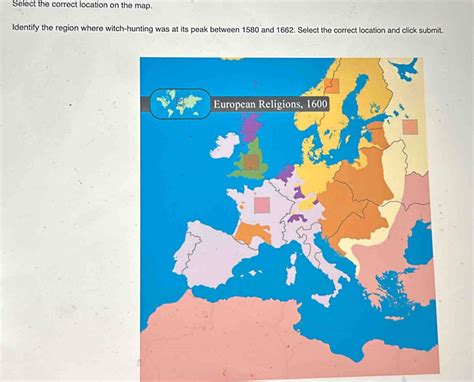 Solved Select The Correct Location On The Map Identify The Region