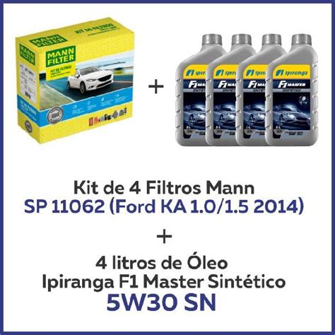 Kit Troca De Leo Ford Ka Kit De Filtros Mann Lts Em V Rzea