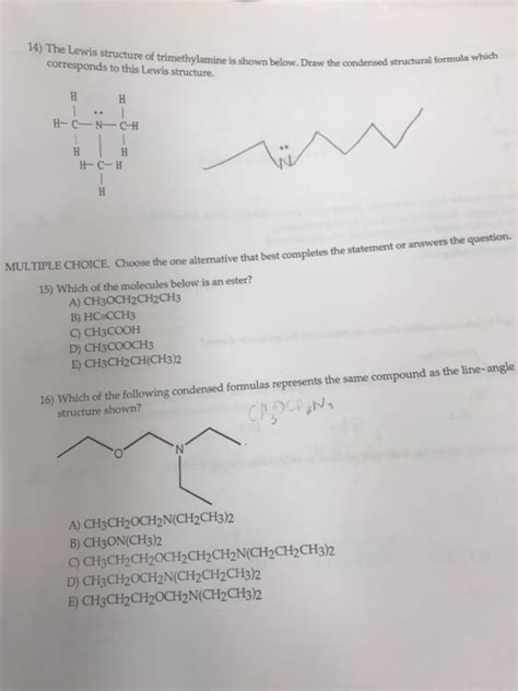 Solved Transcribed Image Text 14 The Lewis Structure Of 1