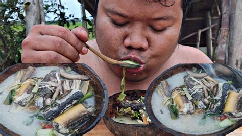 Yummy Cooking Eels Soup Making With Coconut Water And Milk Using Homemade ស៊ុបអន្ទង់បែបស្រុកស្រែ