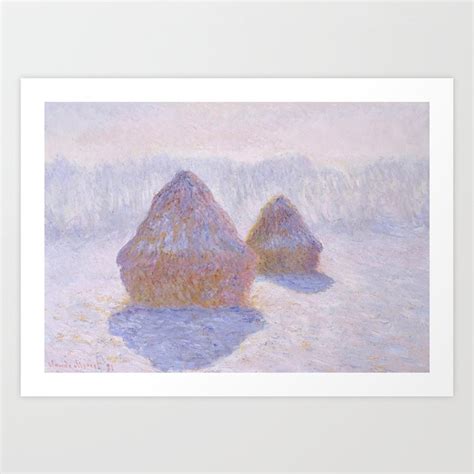 Haystacks by Claude Monet Art Print by FRANKdesigns | Society6