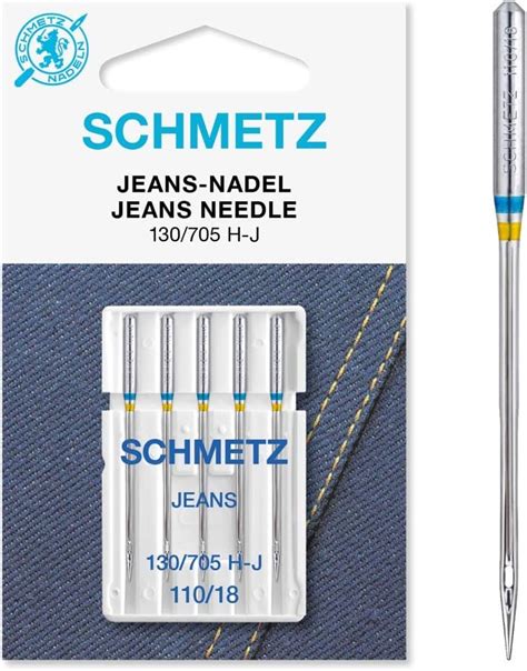 SCHMETZ Aghi Per Macchine Da Cucire 5 Aghi Per Jeans 130 705 H J