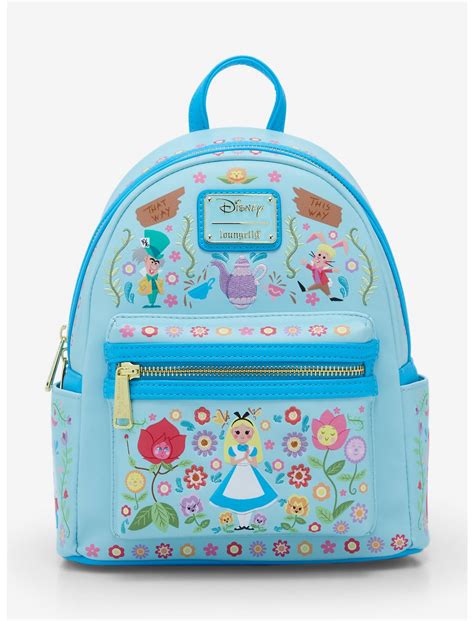 Loungefly Disney Alice In Wonderland Floral Folk Art Mini Backpack