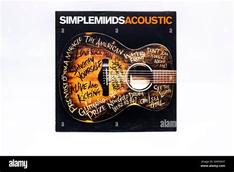 simple minds acoustic vinyl LP record cover Stock Photo - Alamy