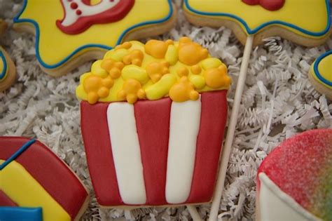 Popcorn For A Carnival Birthday Circus Cookies Cookie Decorating Carnival Birthday