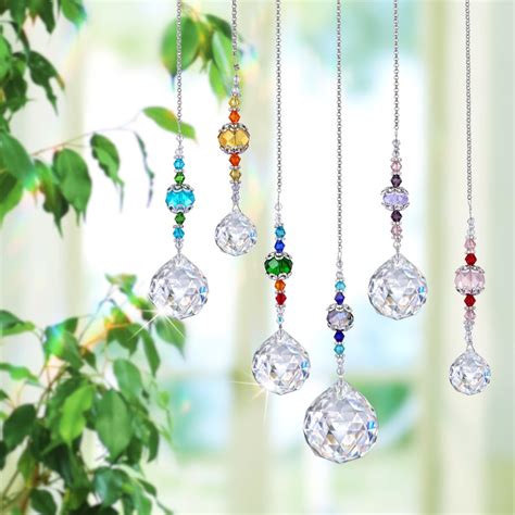 High Quality 6pcs Crystal Garden Suncatchers Hanging Ornament Etsy