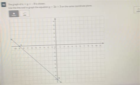 Solved The Grapht Of Y I Is Shown Use The Line Tool To Graph The