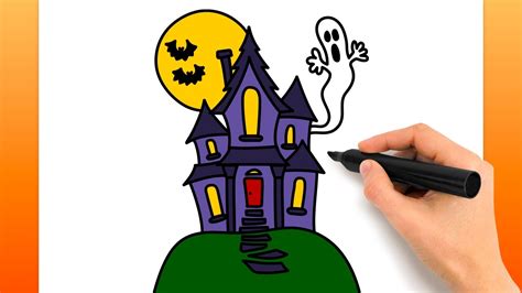 Comment Dessiner Une Maison Hantée Tutoriel De Dessin Facile YouTube