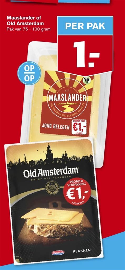 Maaslander Of Old Amsterdam Gram Aanbieding Bij Hoogvliet