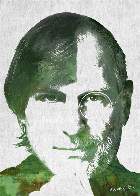 Portrait of the young and old Steve Jobs Digital Art by Aged Pixel