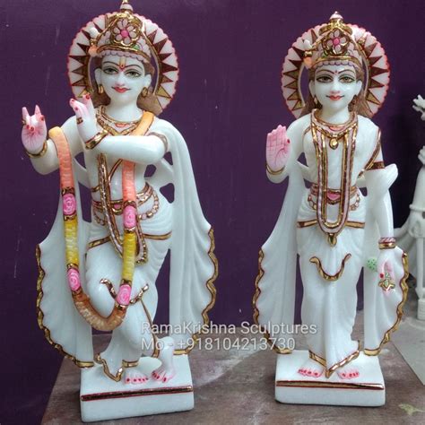 Marble Iskcon Radha Krishna Statue Online Iskcon Idols Supplier In Jaipur