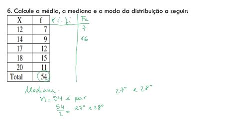 Exercicios Media Moda E Mediana Ano Gabarito