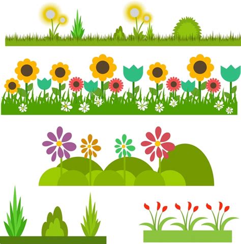 Cartoon grass border free vector download (26,478 Free vector) for ...