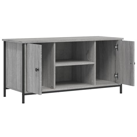 ETO Meuble TV Sonoma gris 100x40x50 cm Bois d ingénierie