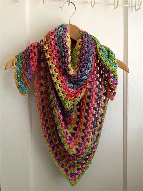 Half Granny Square Shawl Pattern By Anastacia Zittel Crochet Granny