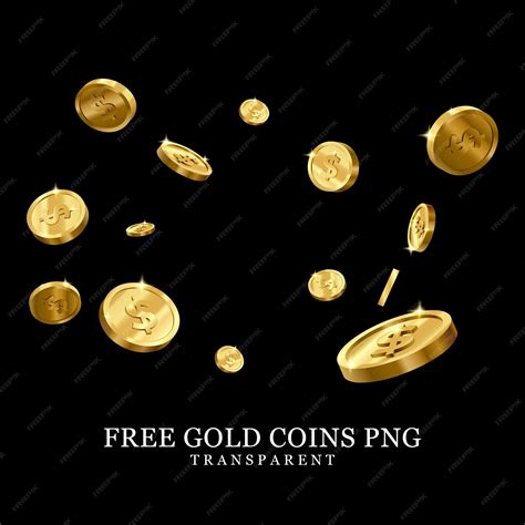Free Golden coins PNG transparent | Premium AI-generated PSD