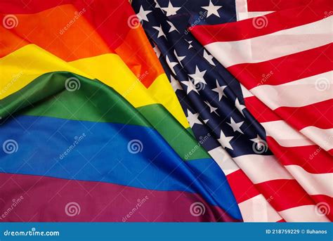 Rainbow Flag Lgbt Movement Stock Image Image Of Closeup 218759229