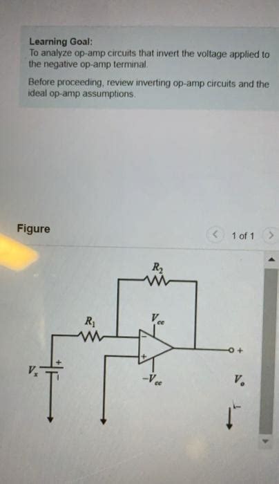 Solved Learning Goal To Analyze Op Circuits That Invert Chegg