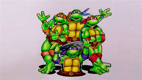 Drawing Teenage Mutant Ninja Turtles Youtube