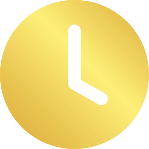 Gold Clock Icon 11934432 Png