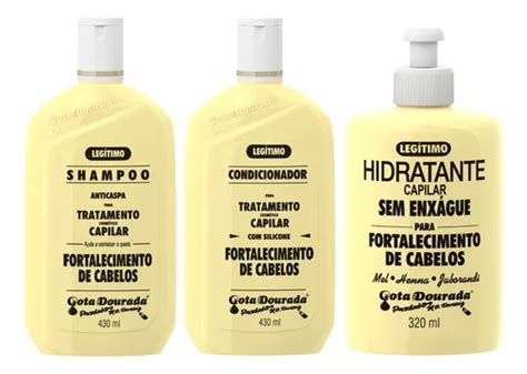 Kit Gota Fortalecimento Shampoo Condicionador Hidratante MercadoLivre