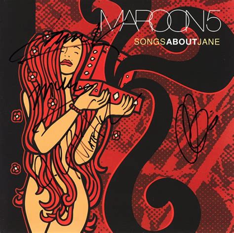 Maroon Band Signed Songs About Jane Album Artist Signed