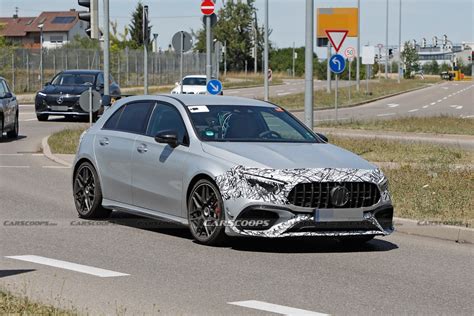 2023 Mercedes-AMG A45 Spotted With Updated Headlights And Taillights ...