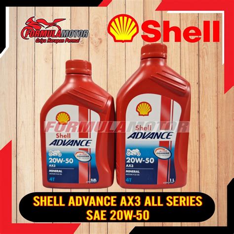 Jual Oli Shell Advance AX3 AX 3 All Series 0 8L 800ML 1L 1 Liter