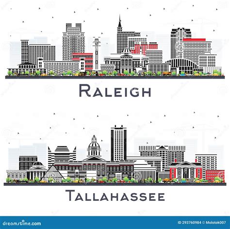 Tallahassee Florida City Skyline Vector Silhouette 298121053