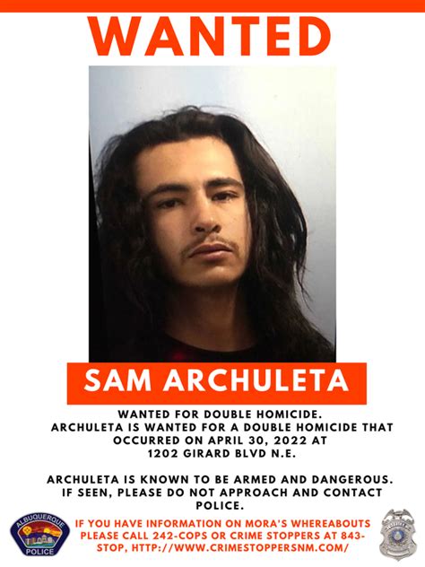 Apd Searching For Man Wanted For Double Homicide — City Of Albuquerque