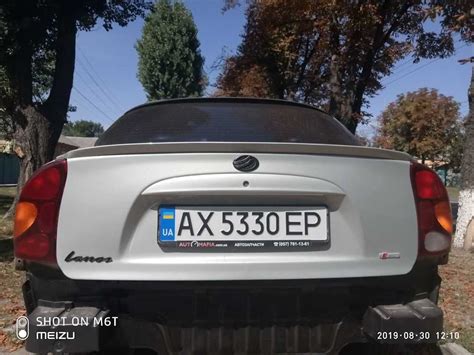 Спойлер козырек лип накладка Дэу Ланос Daewoo Lanos): 900 грн. - Для ...