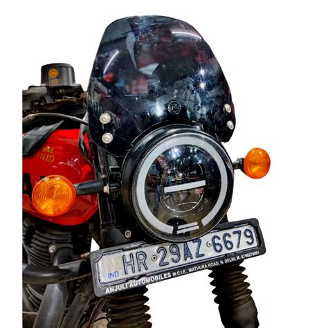 Minus With Teeth Headlight 75 Watt For Royal Enfield Hunter Sans Classic Parts