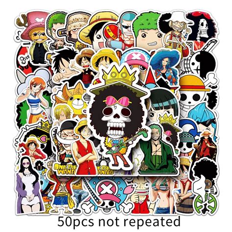 Jual Stiker Anime One Piece Pcs Vinyl Anti Air Waterproof Sticker