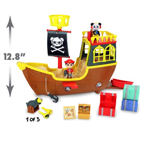 79970_79971- Ryan's World Musical Pirate Treasure Ship- Scale - Just ...